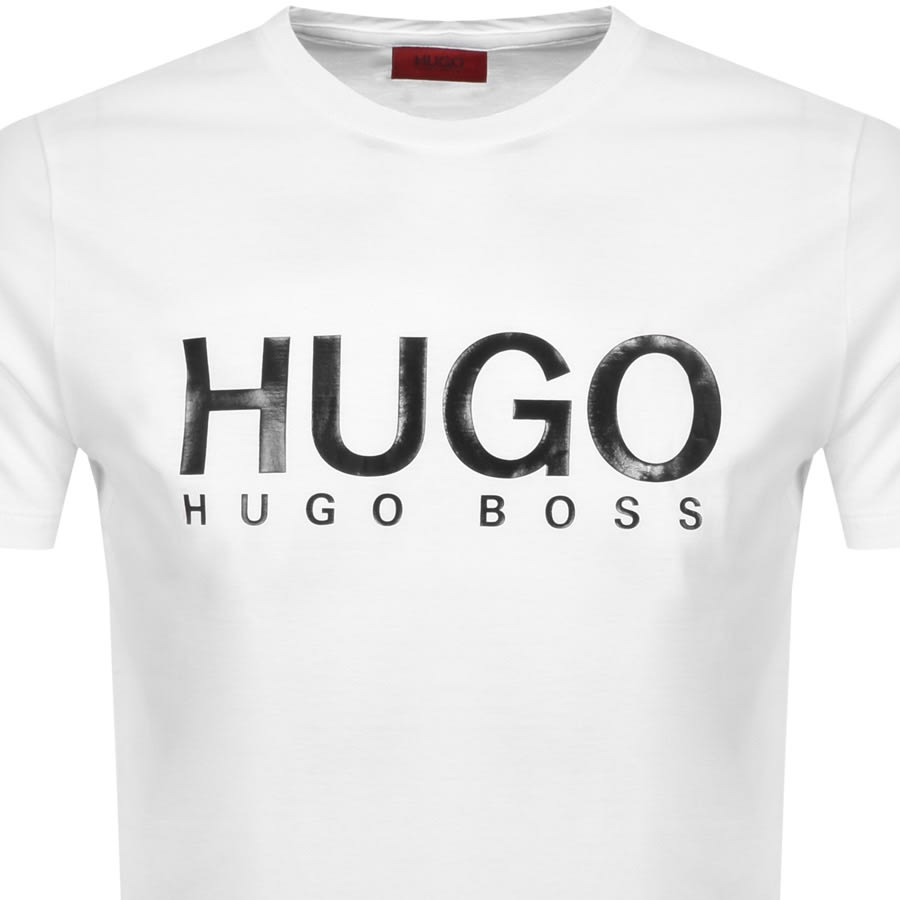 Alternative Image for ProductHUGO Dolive Crew Neck Short Sleeve T Shirt White2